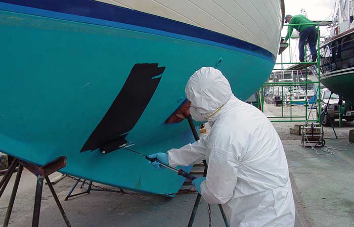 Boat bottom painting