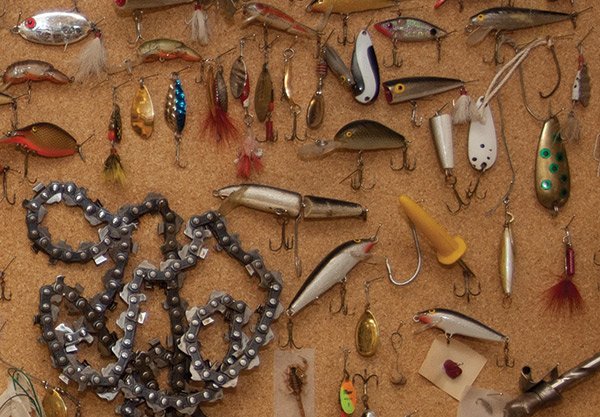 Chainsaw Chain and Fishing Lures