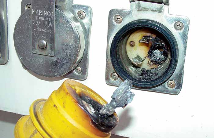 Bad shore power connection