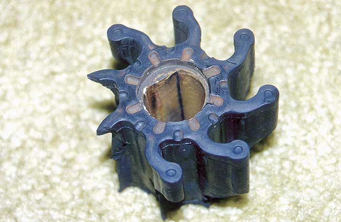 Broken impeller