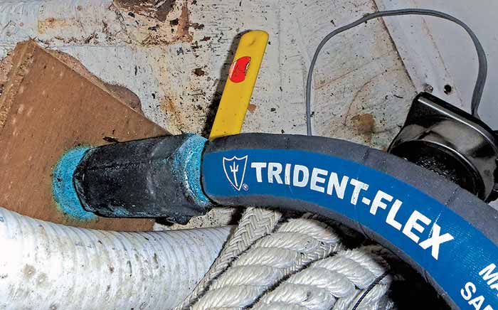 Forgottne hose clamps after winterization