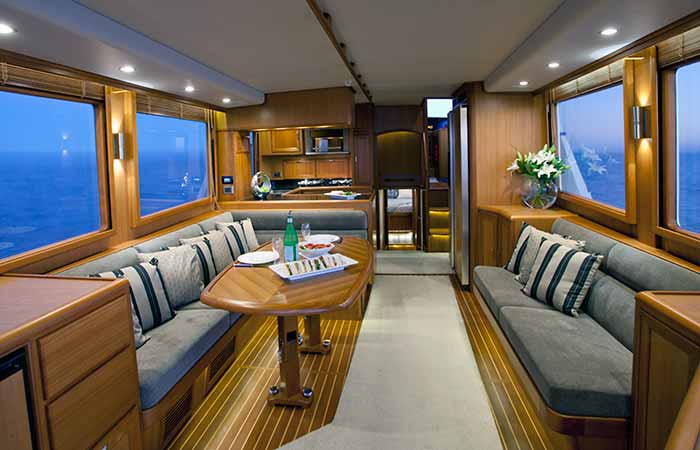 Flemming 55 main seating area