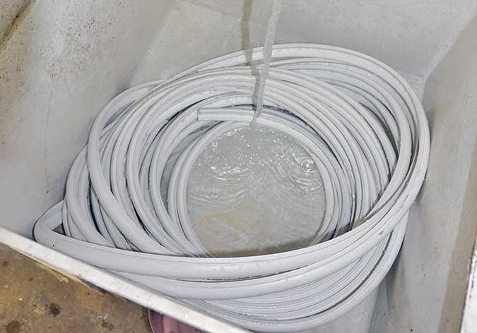 Soaking the insert roll