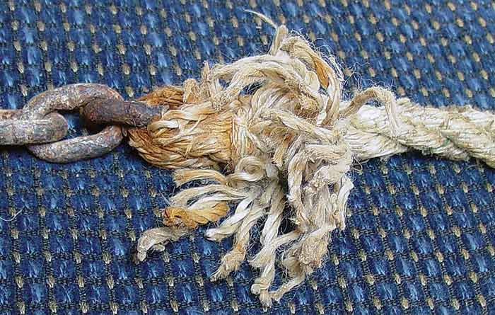 Bad anchor rode splice