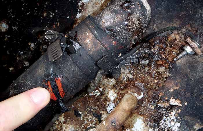 Bad fuel tank fill hose