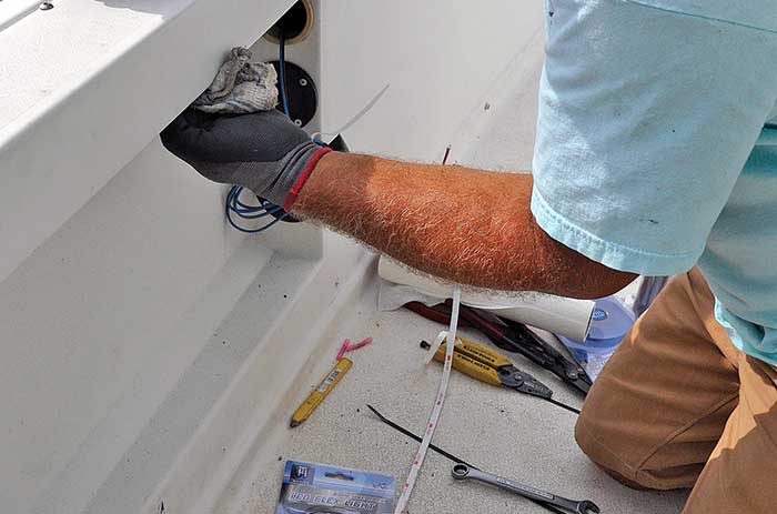 Cleaning mounting surface