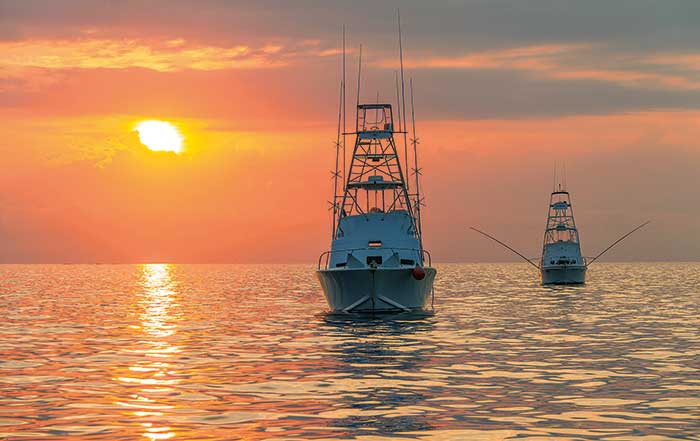 Giving fishing boats ample room