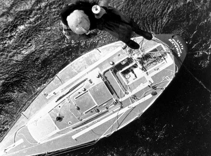 Rescue crew checks damage