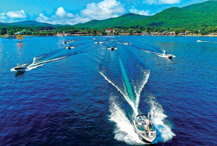 Boating on Lake George