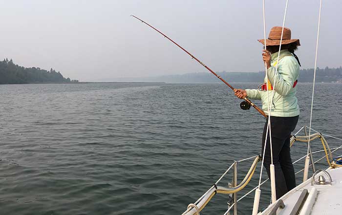 Fishing enroute to Hood Canal