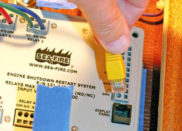 Installing ethernet cable